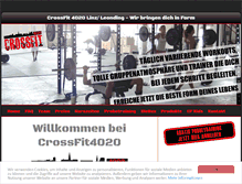 Tablet Screenshot of crossfit4020.com